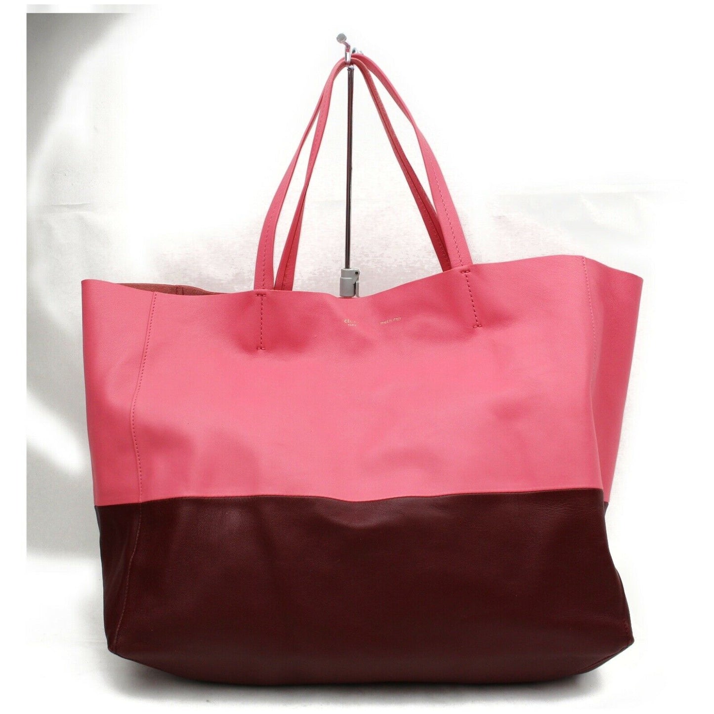 Brand Inspired Celine Tote Bag Cabas Horizontal Hot Pink Leather (SHC7-10862)