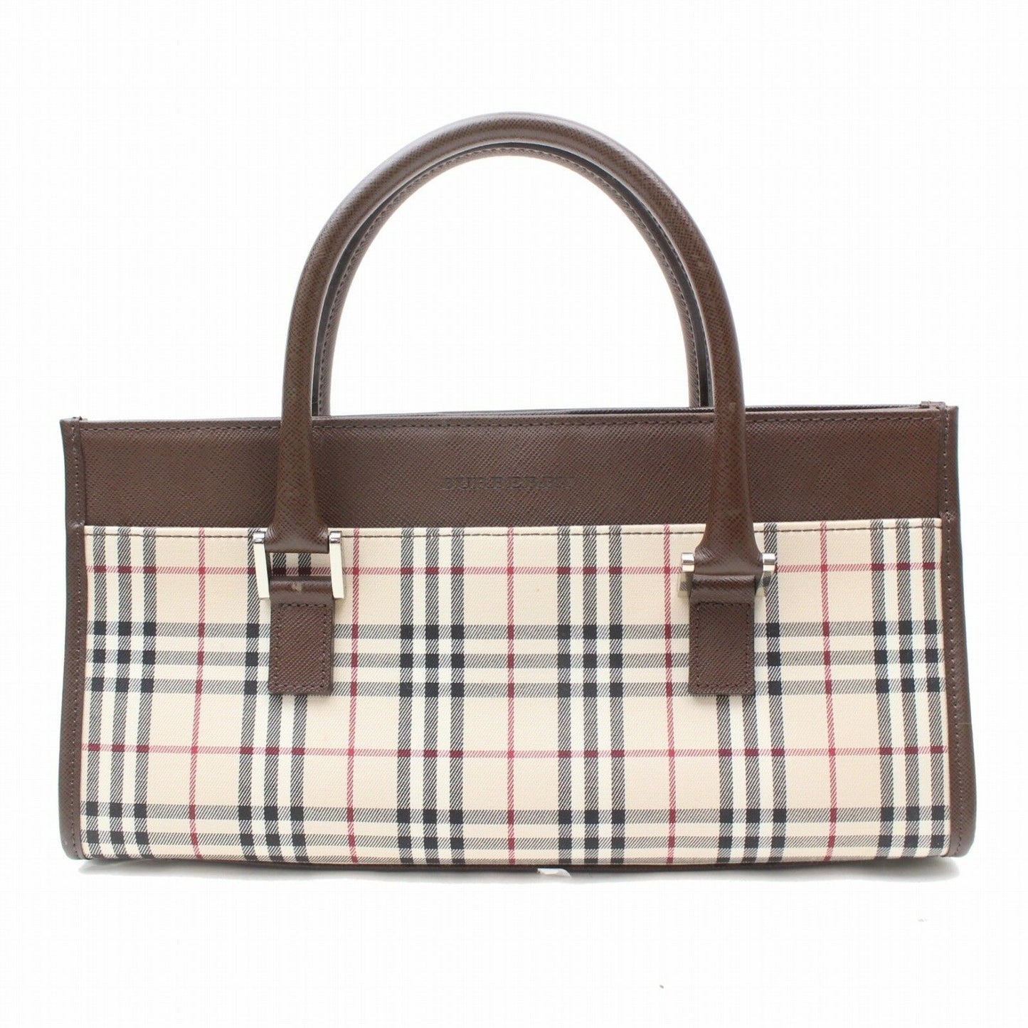 Brand Inspired Burberry Hand Bag Brown Fabric (SHC1-15633)