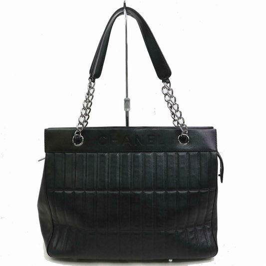 Brand Inspired C*C Tote Bag Black Lamb Skin (SHC7-10118)