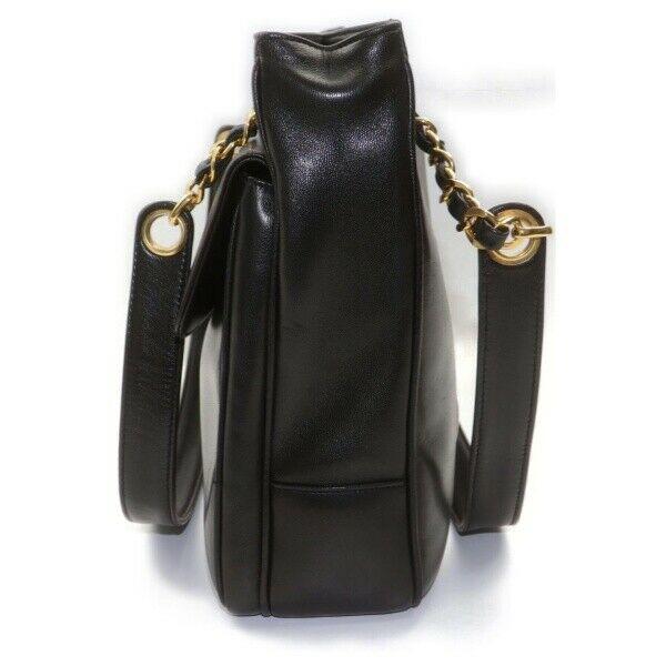 Brand Inspired C*C Shoulder Bag Coco Rogo Chain Tote Black Lamb Skin (SHC7-11058)