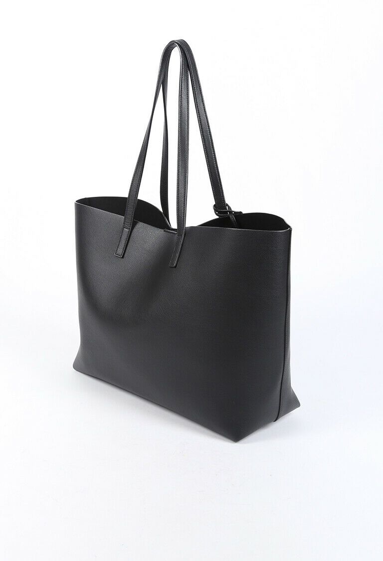 Saint Laurent Bag Shopping Large Black Leather Tote