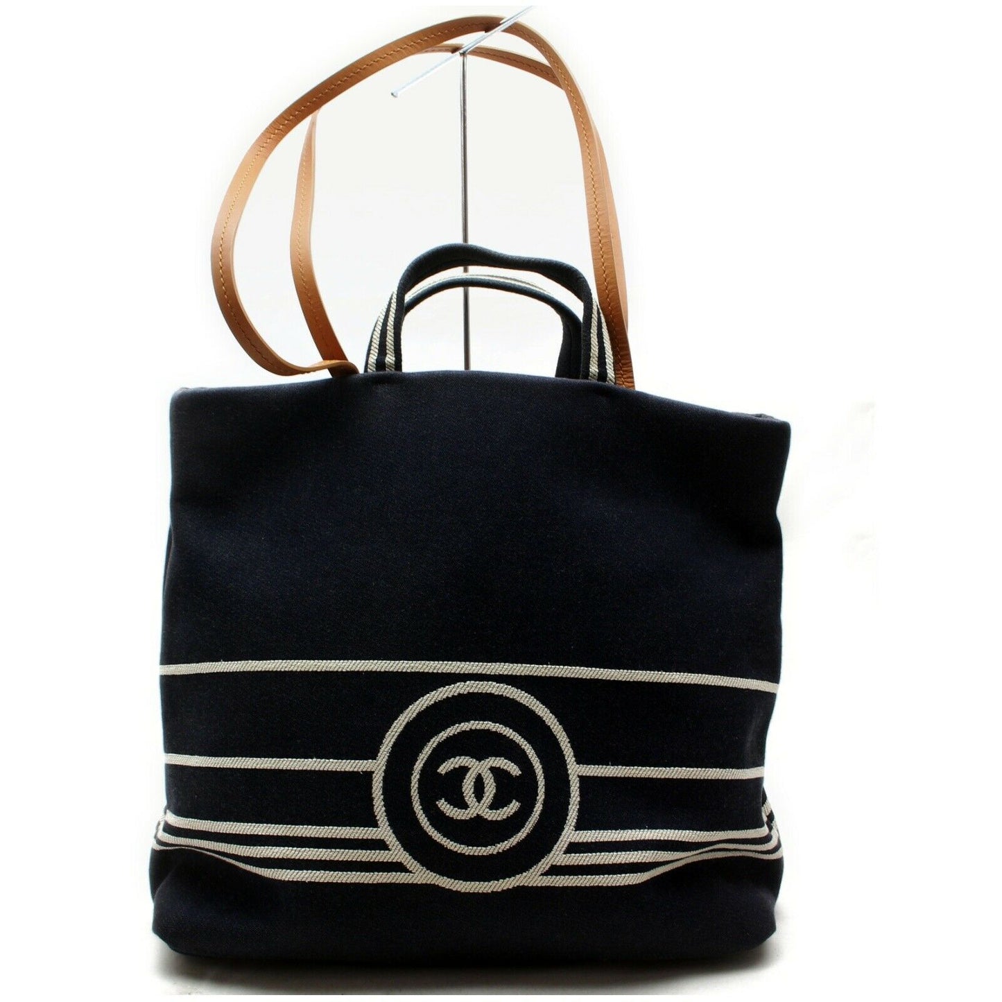 Brand Inspired C*C Tote Bag A92240 Shopping Navy Blue (SHC7-10059)