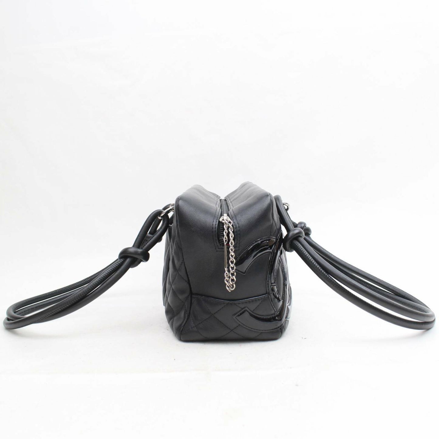 Brand Inspired C*C Tote Bag Combomline Bowling Bag Black Leather (SHC7-10592)