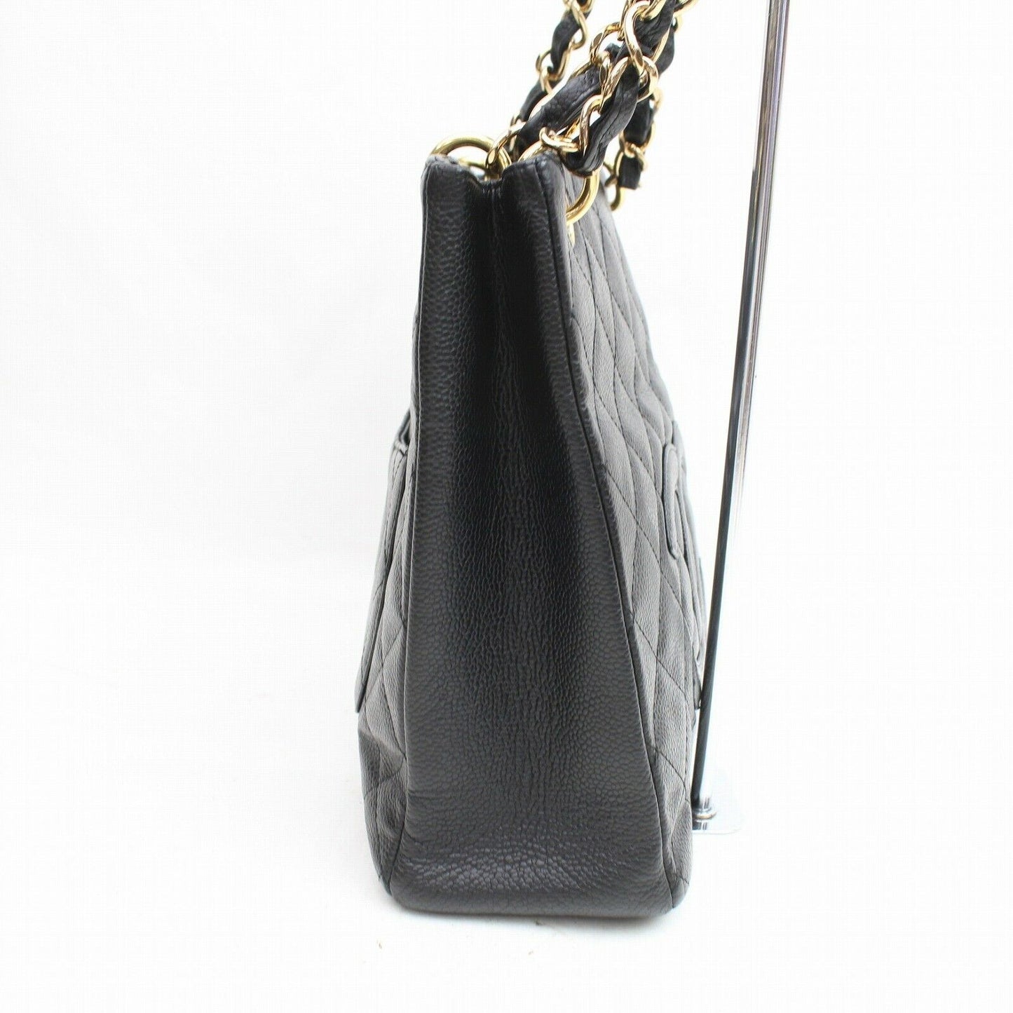 Brand Inspired C*C Tote Bag Quilted Shopping Chain Tote Black Caviar Skin (SHC1-14770)