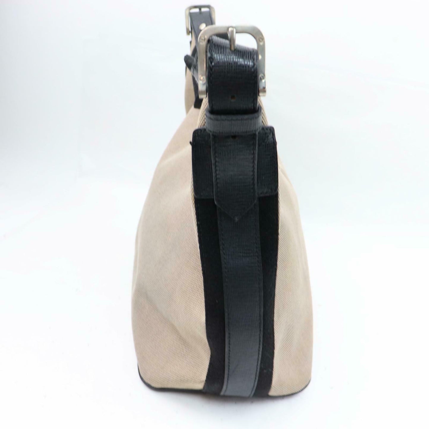 Brand Inspired Burberry Shoulder Bag Black Canvas (SHC1-15472)