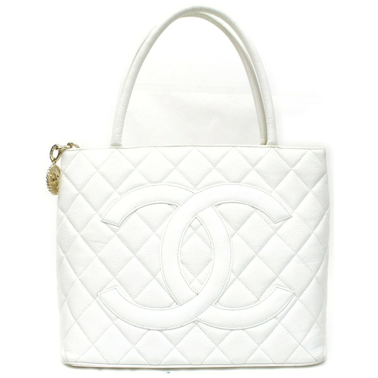 Brand Inspired C*C Hand Bag Quilted Medallion Tote White (SHC7-10981)