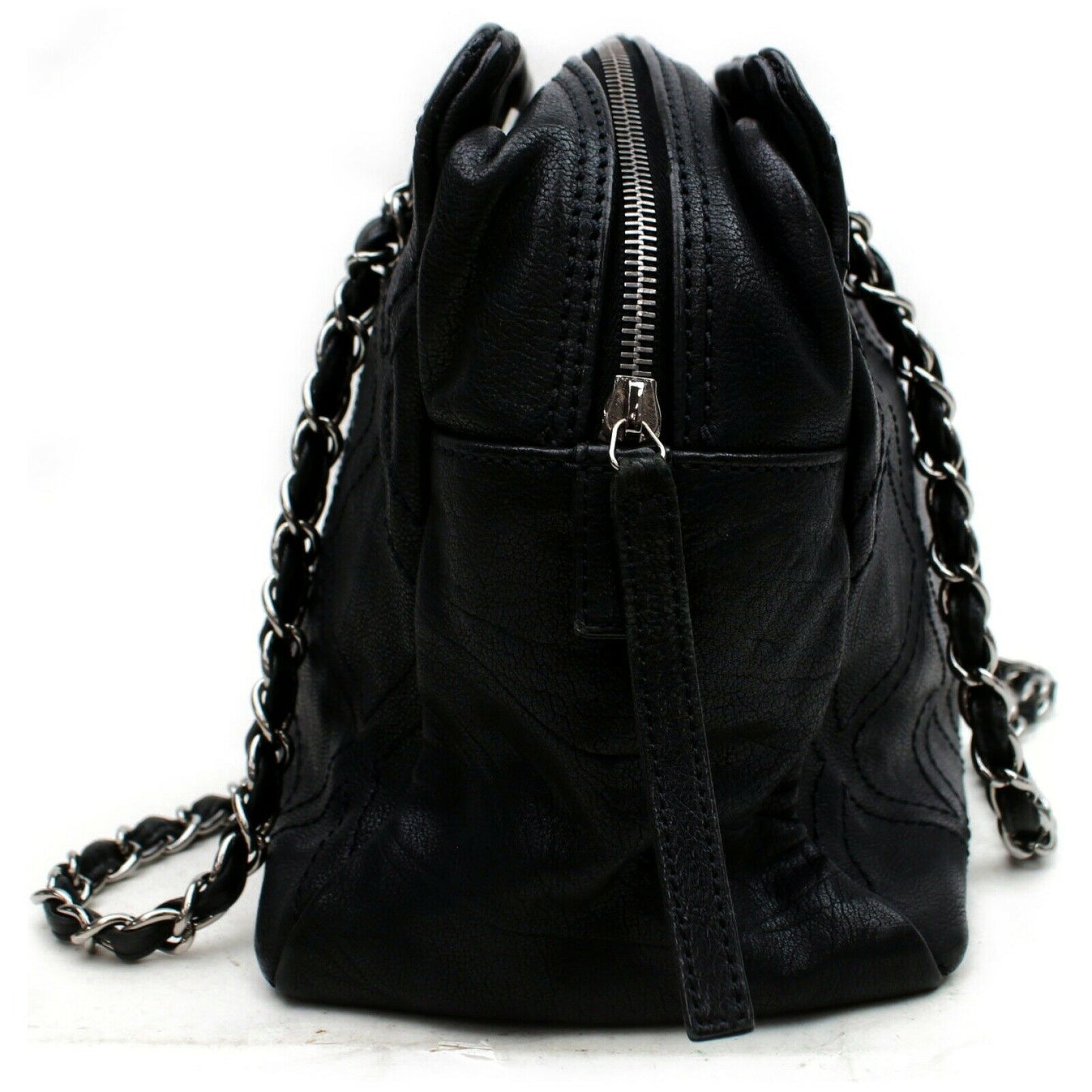 Brand Inspired C*C Tote Bag Cocomark Quilted Chaintote Black (SHC7-10030)