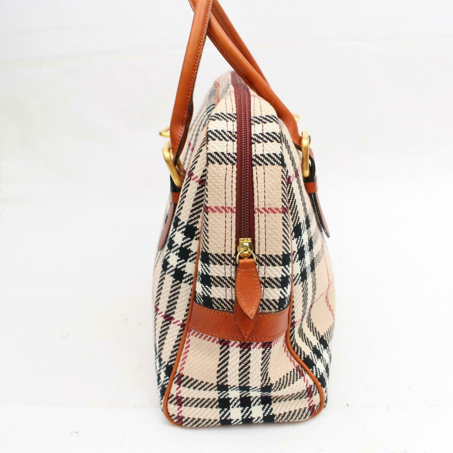 Brand Inspired Burberry Hand Bag Beige Canvas (SHC1-14313)