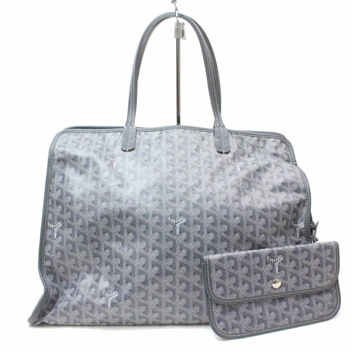 Brand Inspired Goyard Tote Bag Hardy Gray PVC (SHC7-10710)