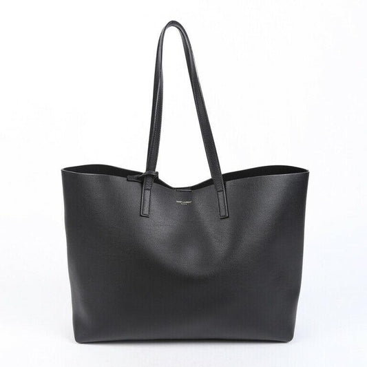 Saint Laurent Bag Shopping Large Black Leather Tote