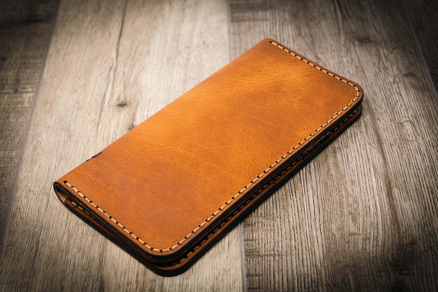 The Houstonian Long Wallet - Chestnut Brown