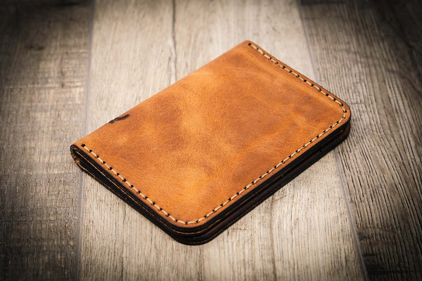 The Tyler Vertical Wallet - Chestnut Brown