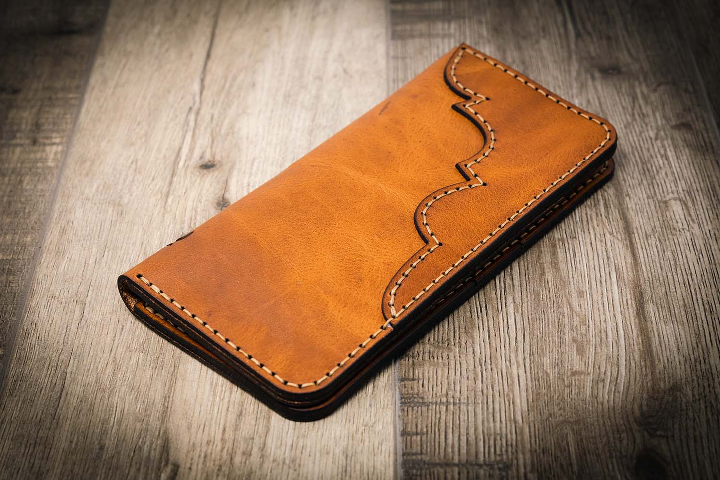 Western Long Wallet - Chestnut Brown