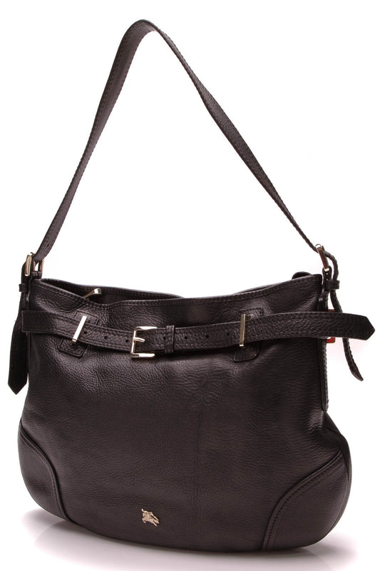 Belted Shoulder Bag - Black