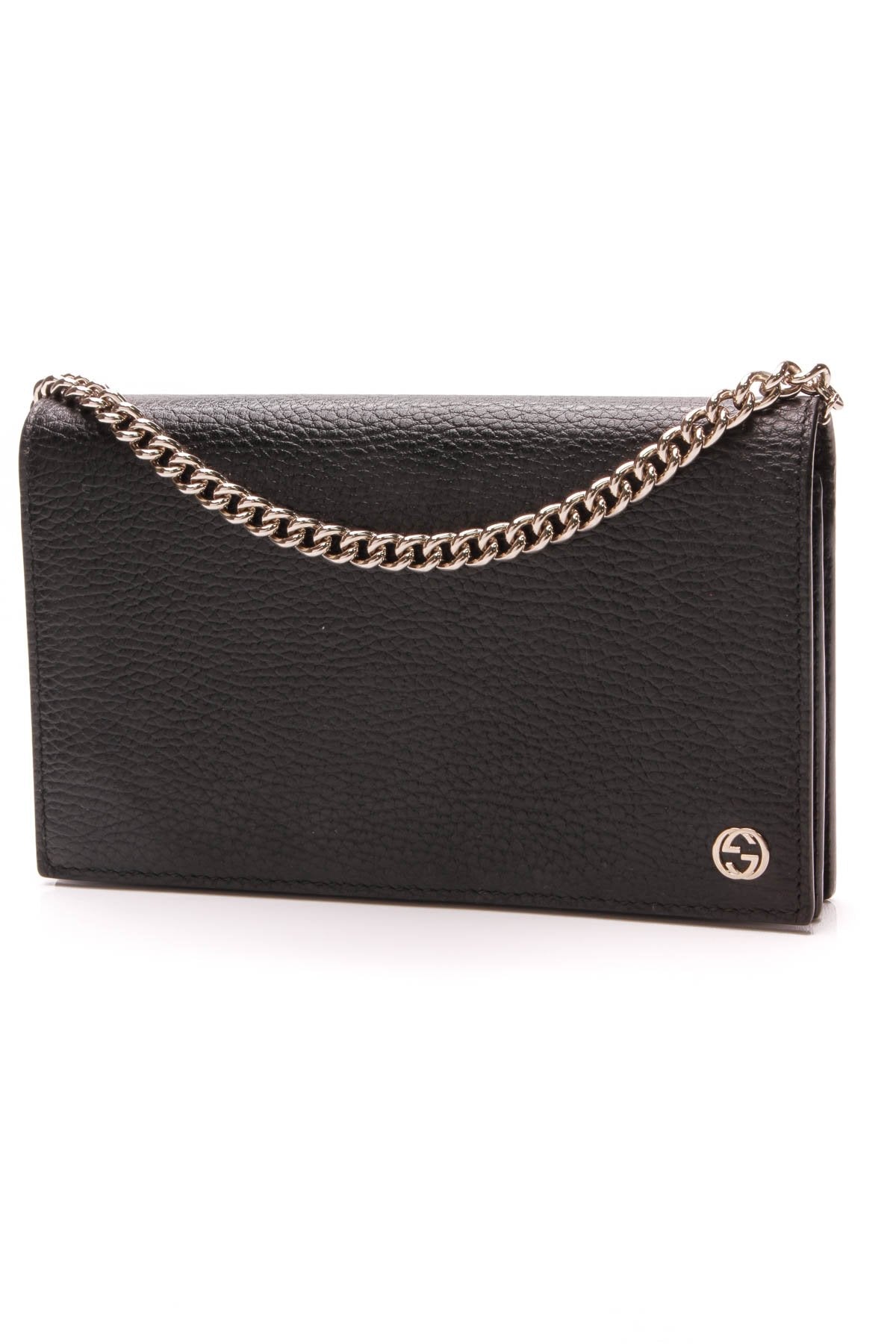 Betty Chain Wallet Crossbody Bag - Black