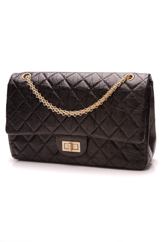 2.55 Reissue Double Flap Bag - 227 Black