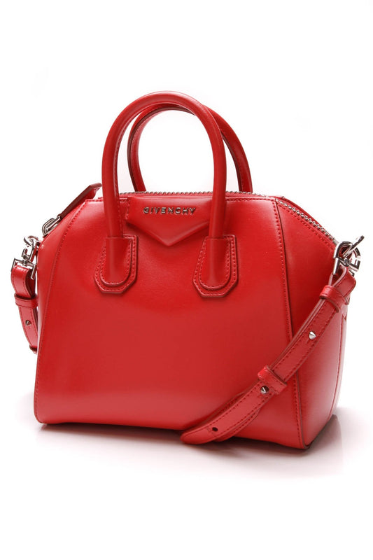 Antigona Mini Satchel Bag - Red