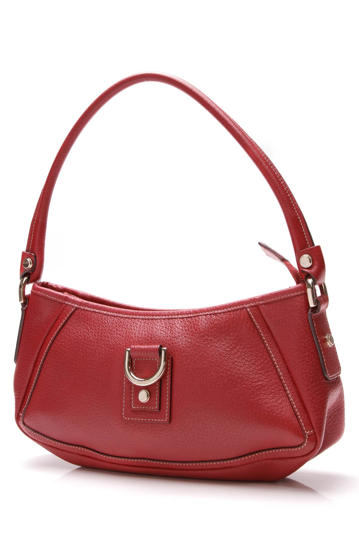 Abbey D-Ring Pochette Bag - Red