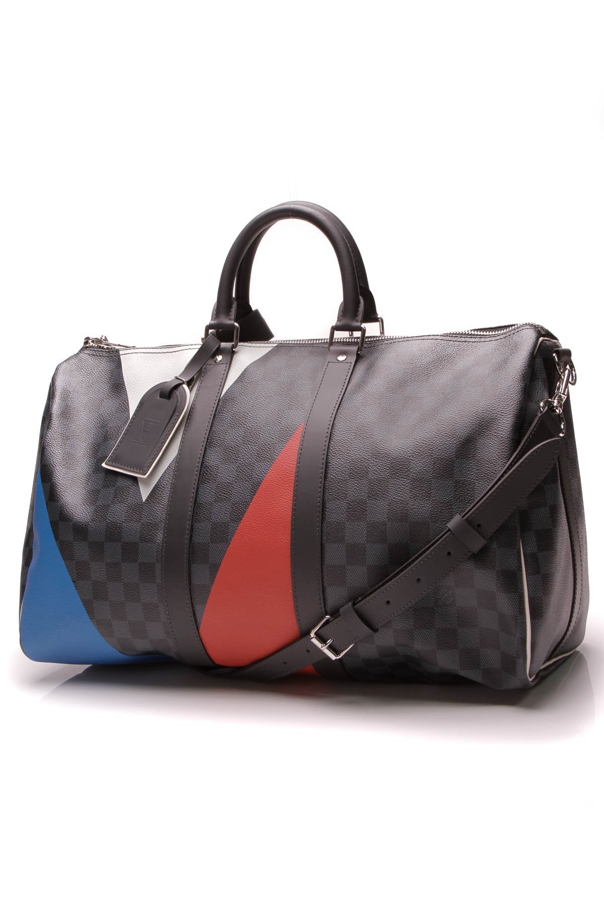 America's Cup Keepall Bandouliere 45 Travel Bag - Damier Cobalt