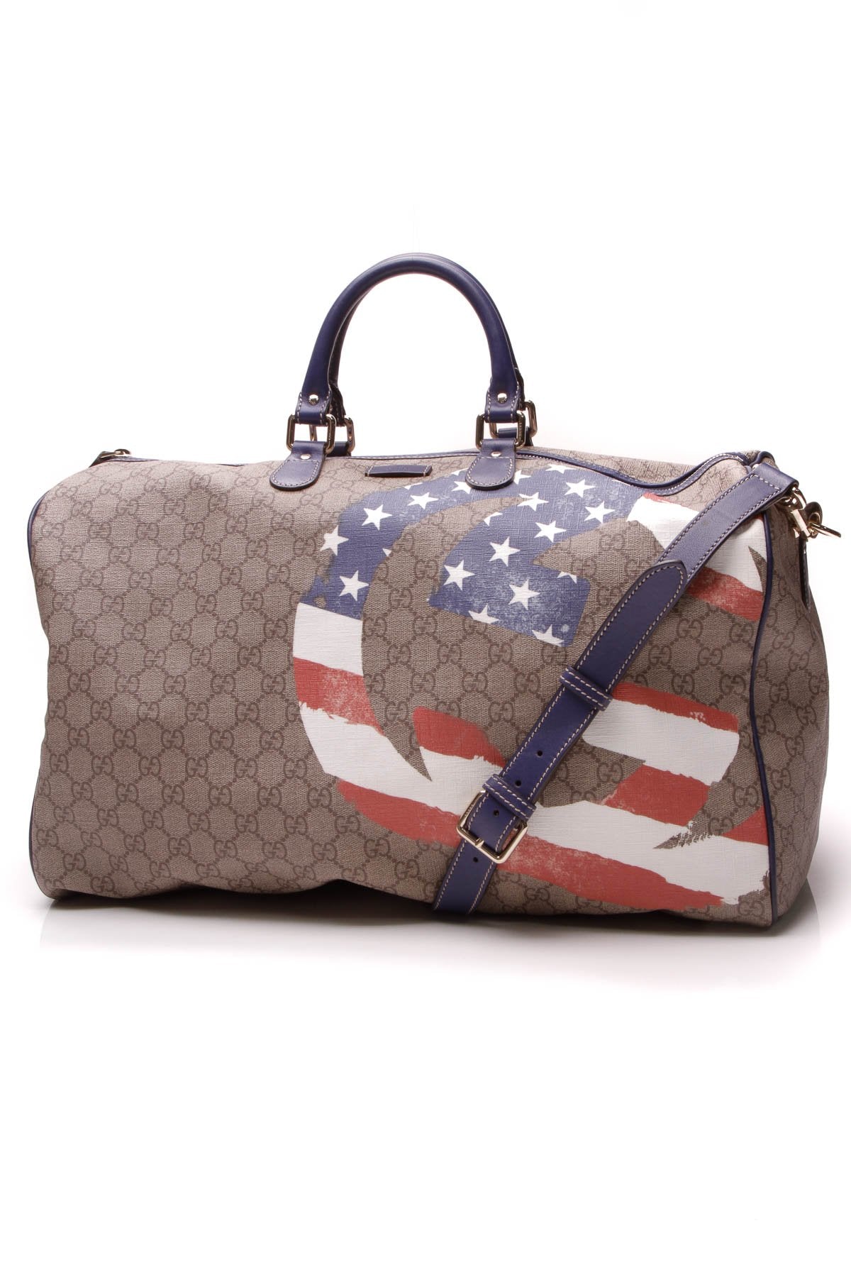 American Flag Large Boston Duffle Bag - Supreme Canvas