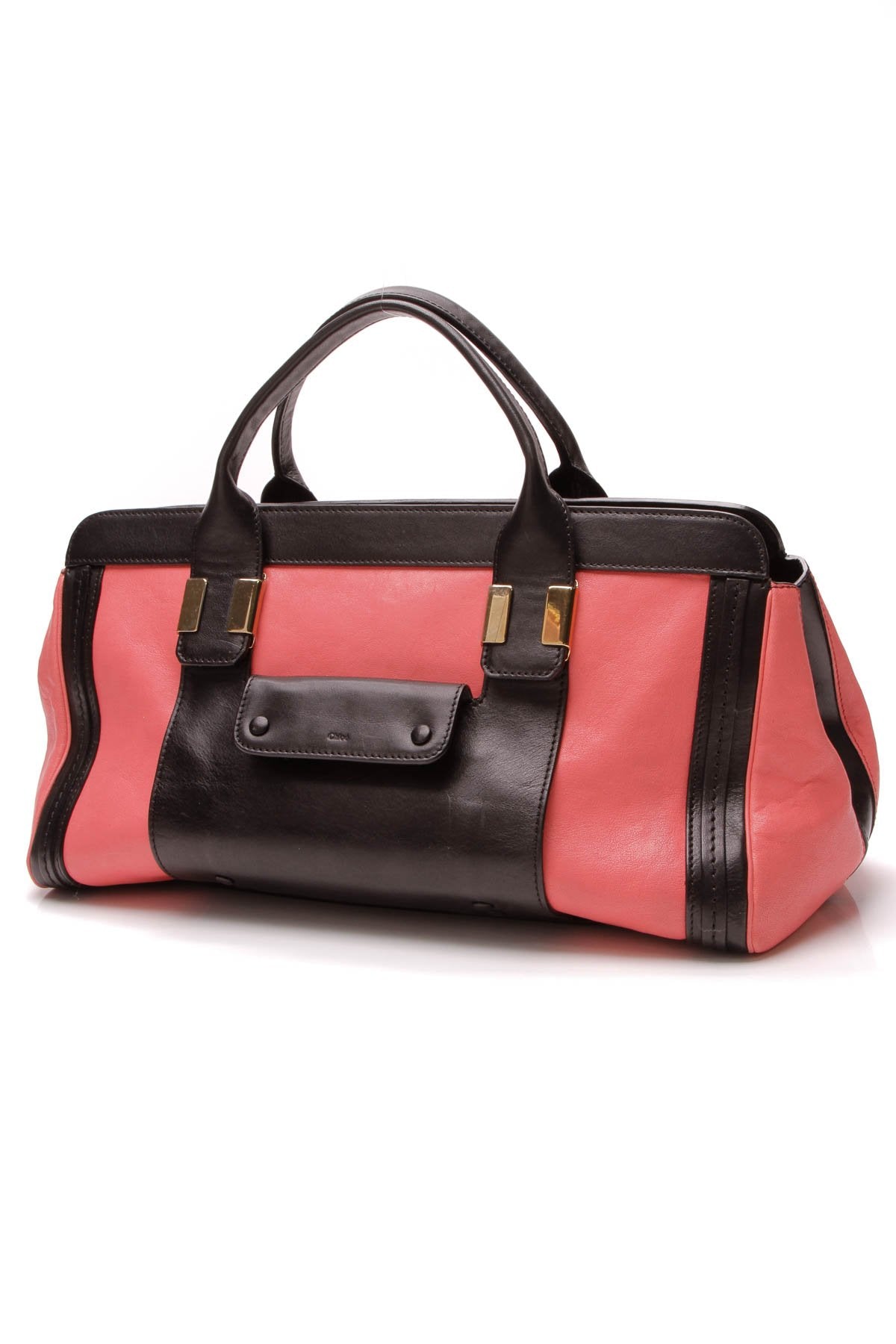 Alice Colorblock Medium Satchel Bag - Paradise Pink/Black