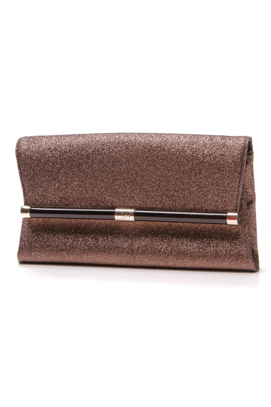 440 Glitterati Envelope Clutch Bag - Bronze