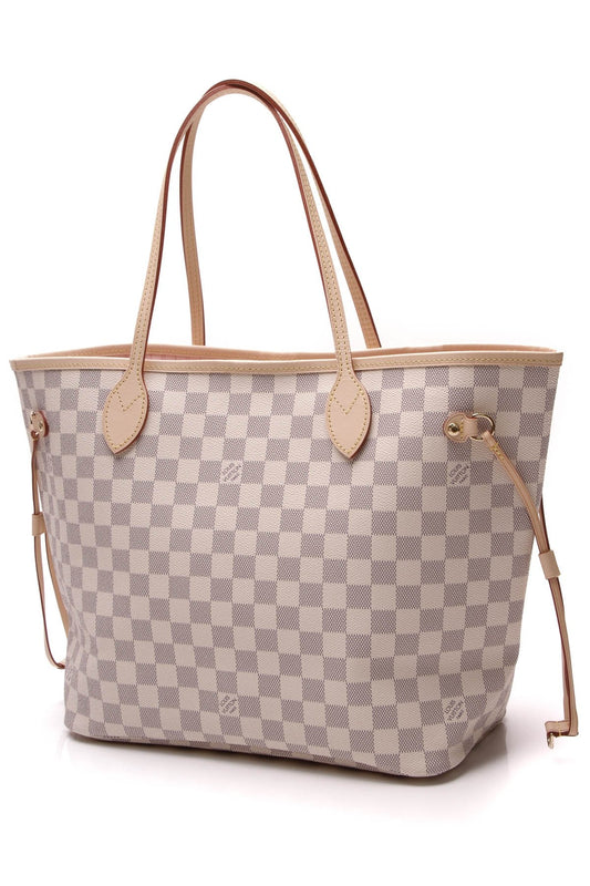 2020 Neverfull MM Tote Bag - Damier Azur