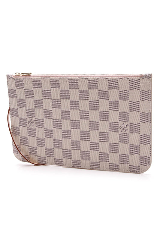 2020 Neverfull Pouch Wristlet - Damier Azur