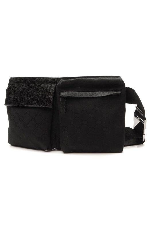 Belt Bag - Black Signature Canvas