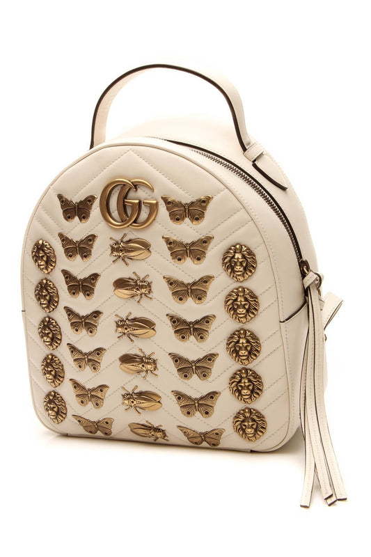 Animal Studs Marmont Backpack - White