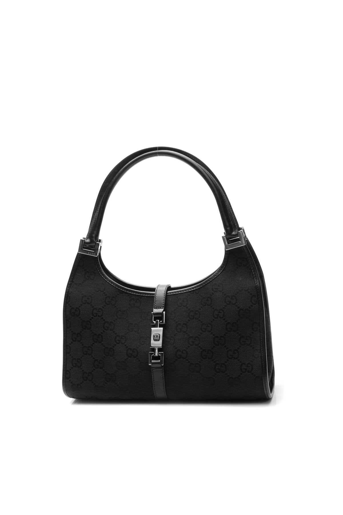 Bardot Small Shoulder Bag - Black Signature Canvas