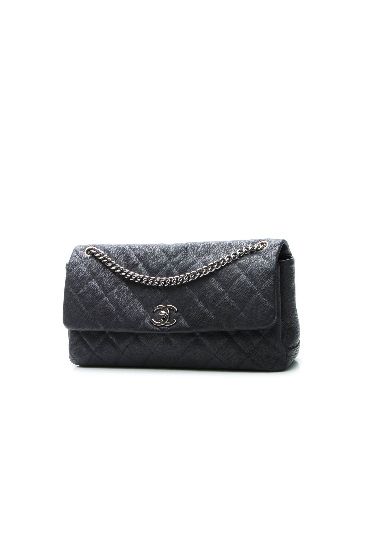 Accordion Flap Bag - Navy