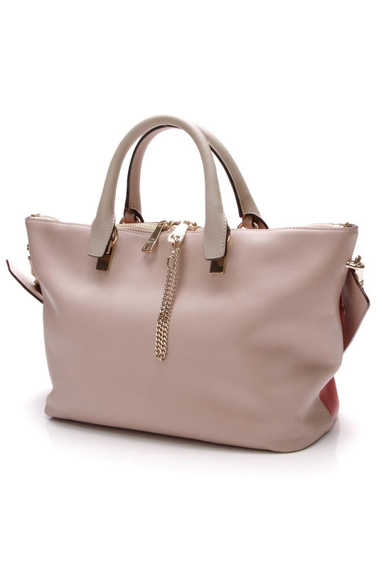 Baylee Medium Tote Bag - Red/Beige