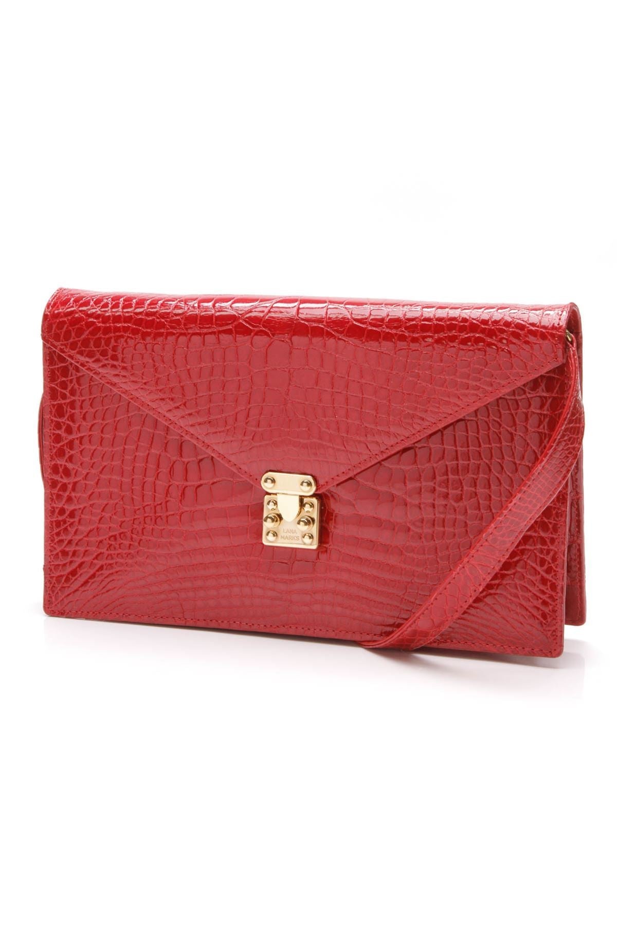 Alligator Crossbody Bag - Red