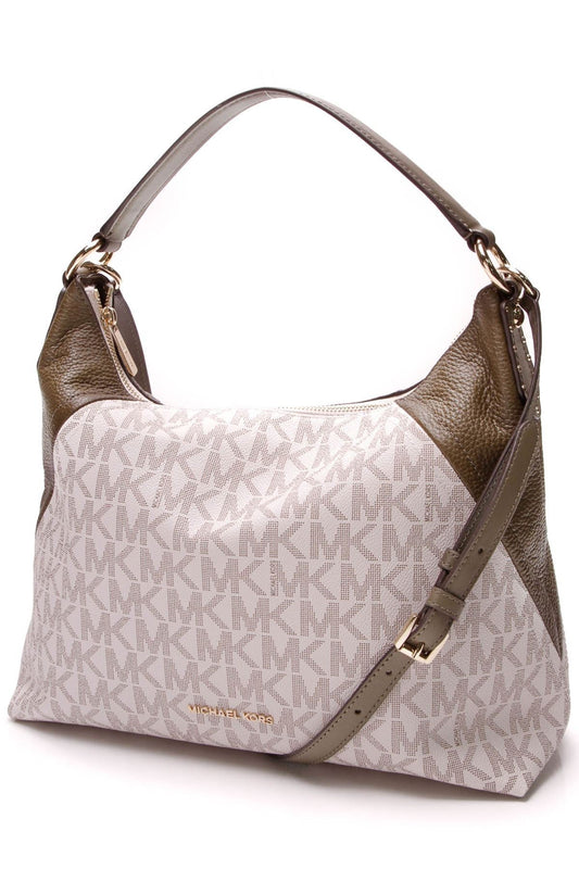 Aria Shoulder Bag - Vanilla Logo