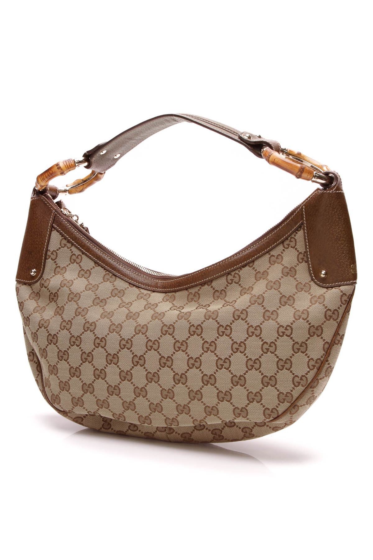 Bamboo Ring Hobo Bag - Signature Canvas