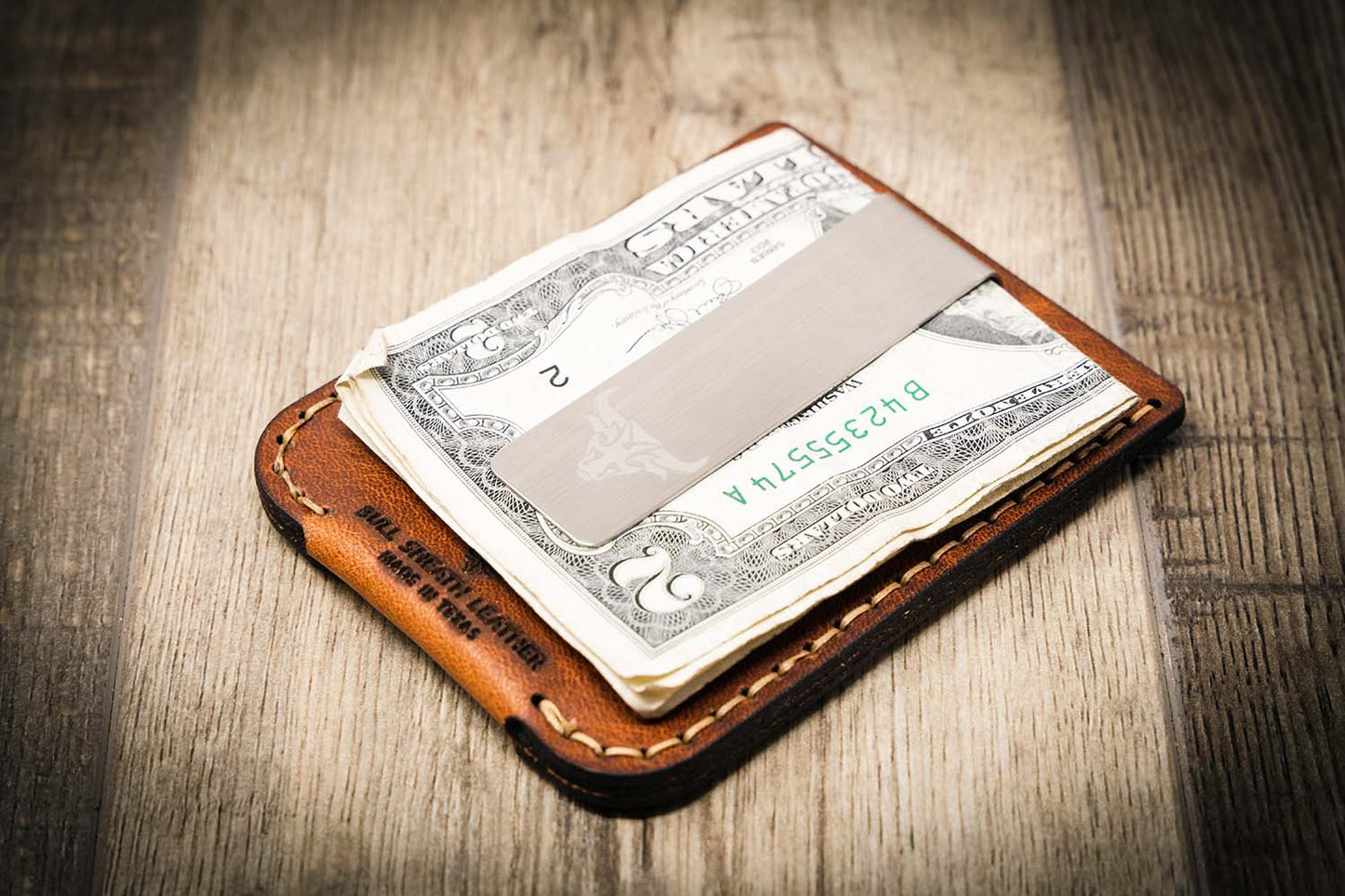 The Keller Money Clip - Chestnut Brown