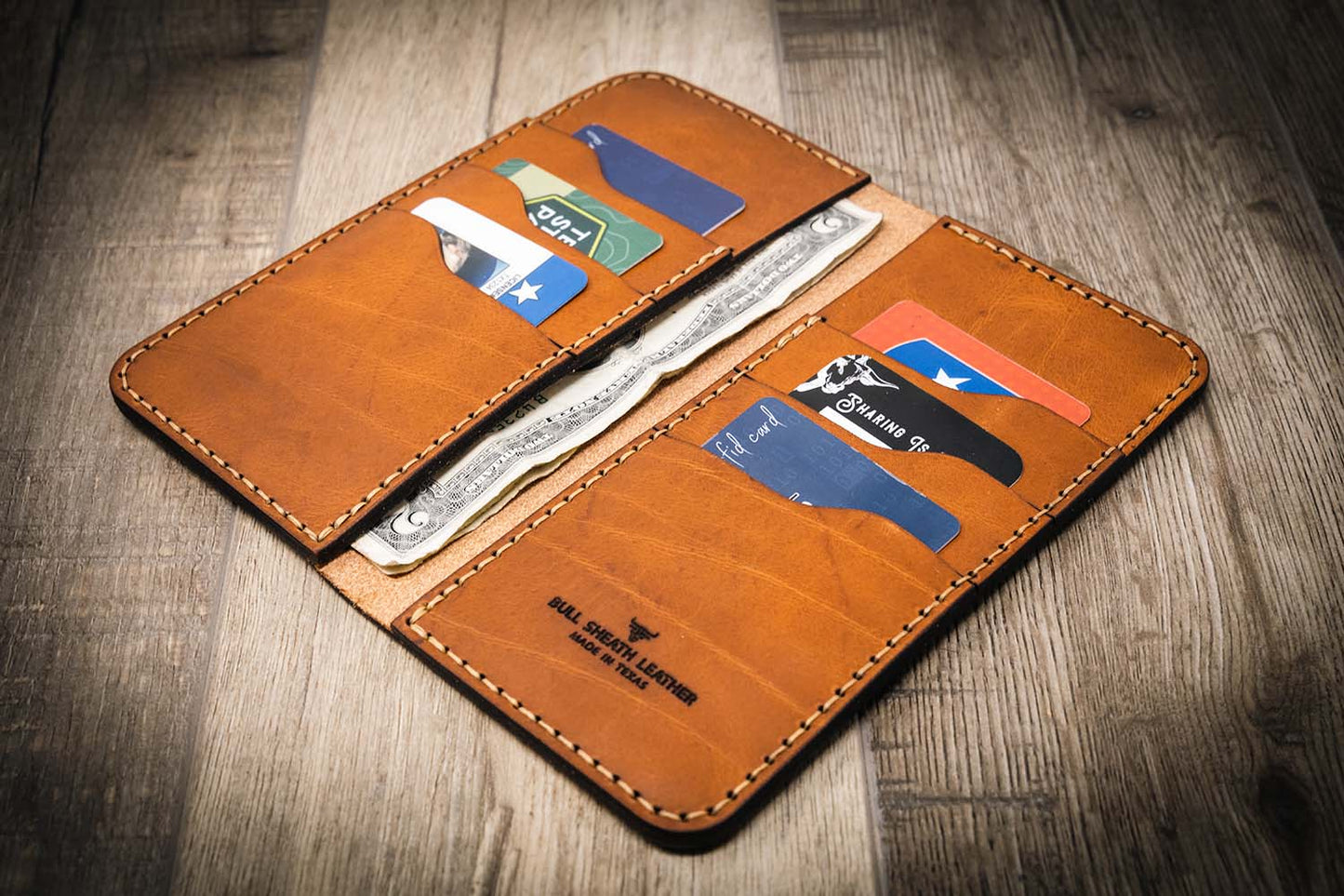 The Houstonian Long Wallet - Chestnut Brown