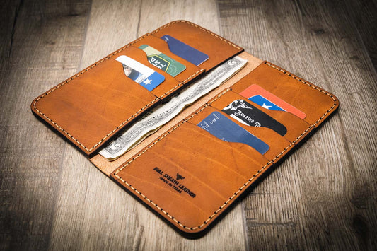 The Houstonian Long Wallet - Chestnut Brown