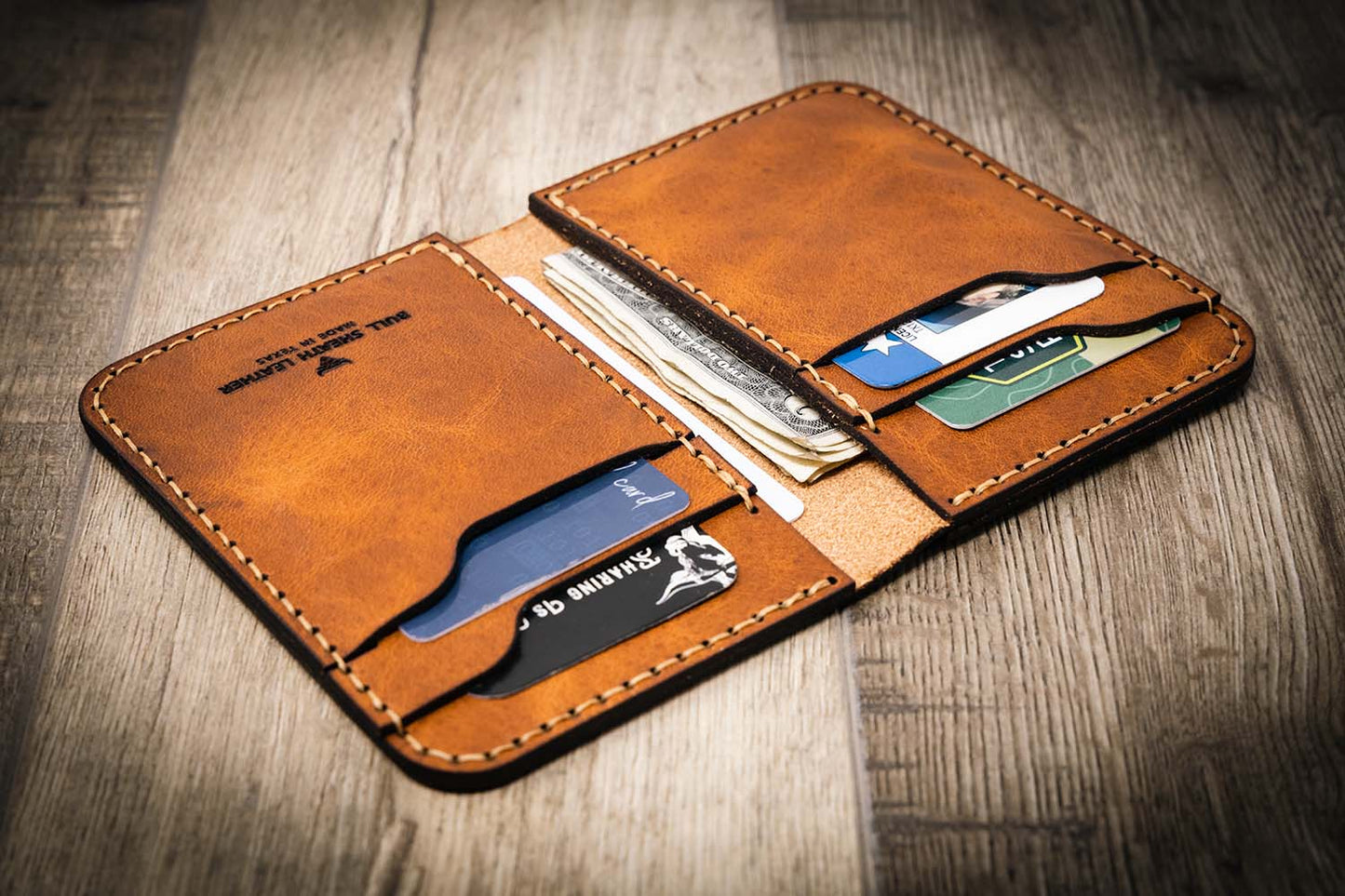 Western Vertical Wallet - Chestnut Brown