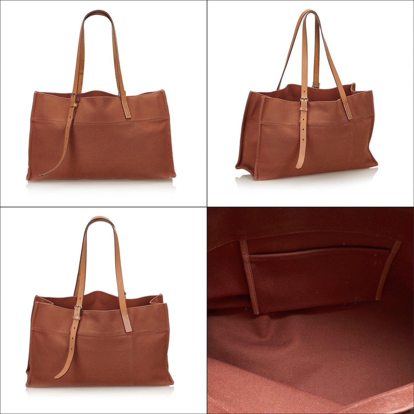 Pre-Loved Ferragamo Brown Calf Leather Vara Tote Italy