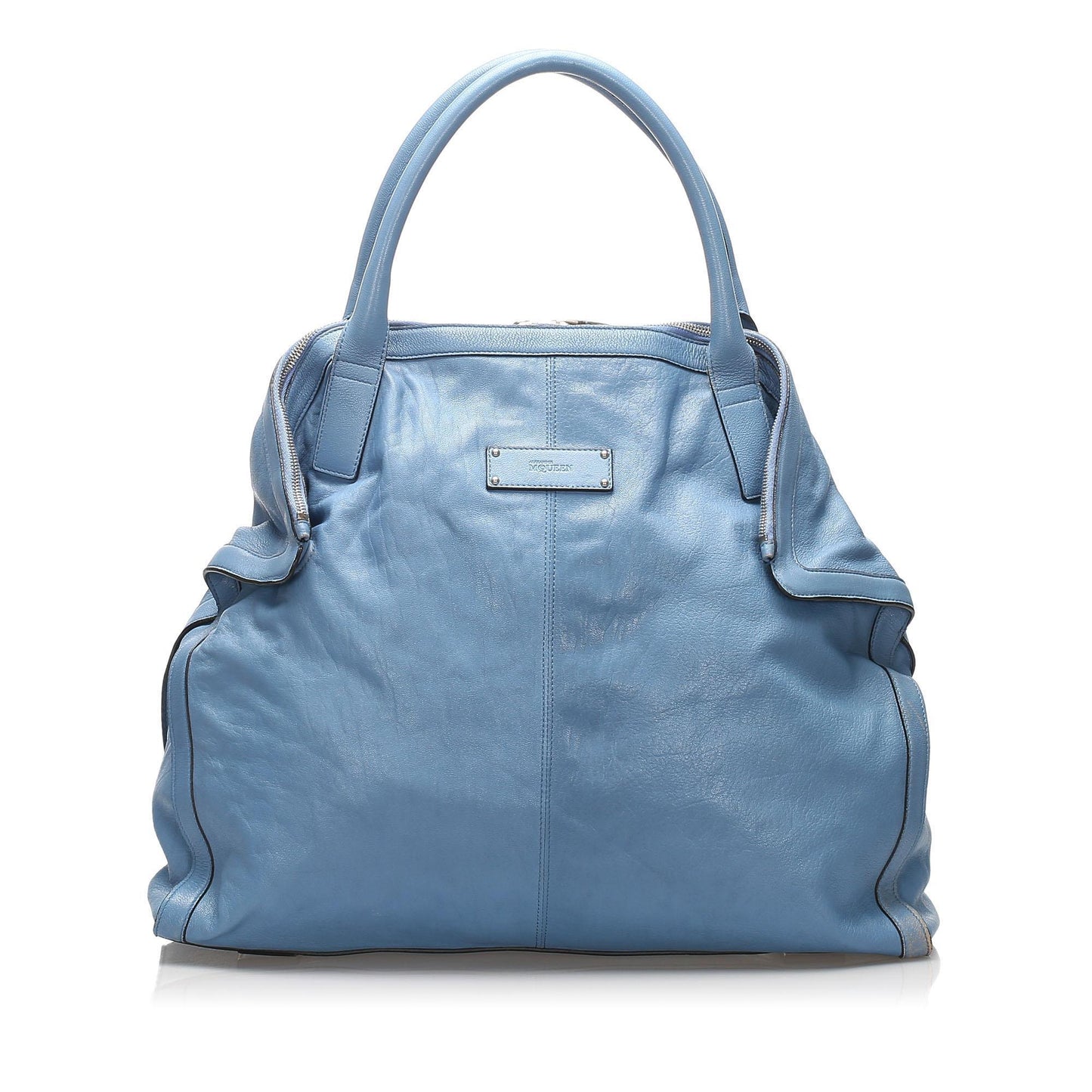 Alexander McQueen De Manta Leather Tote Bag (SHG-11080)