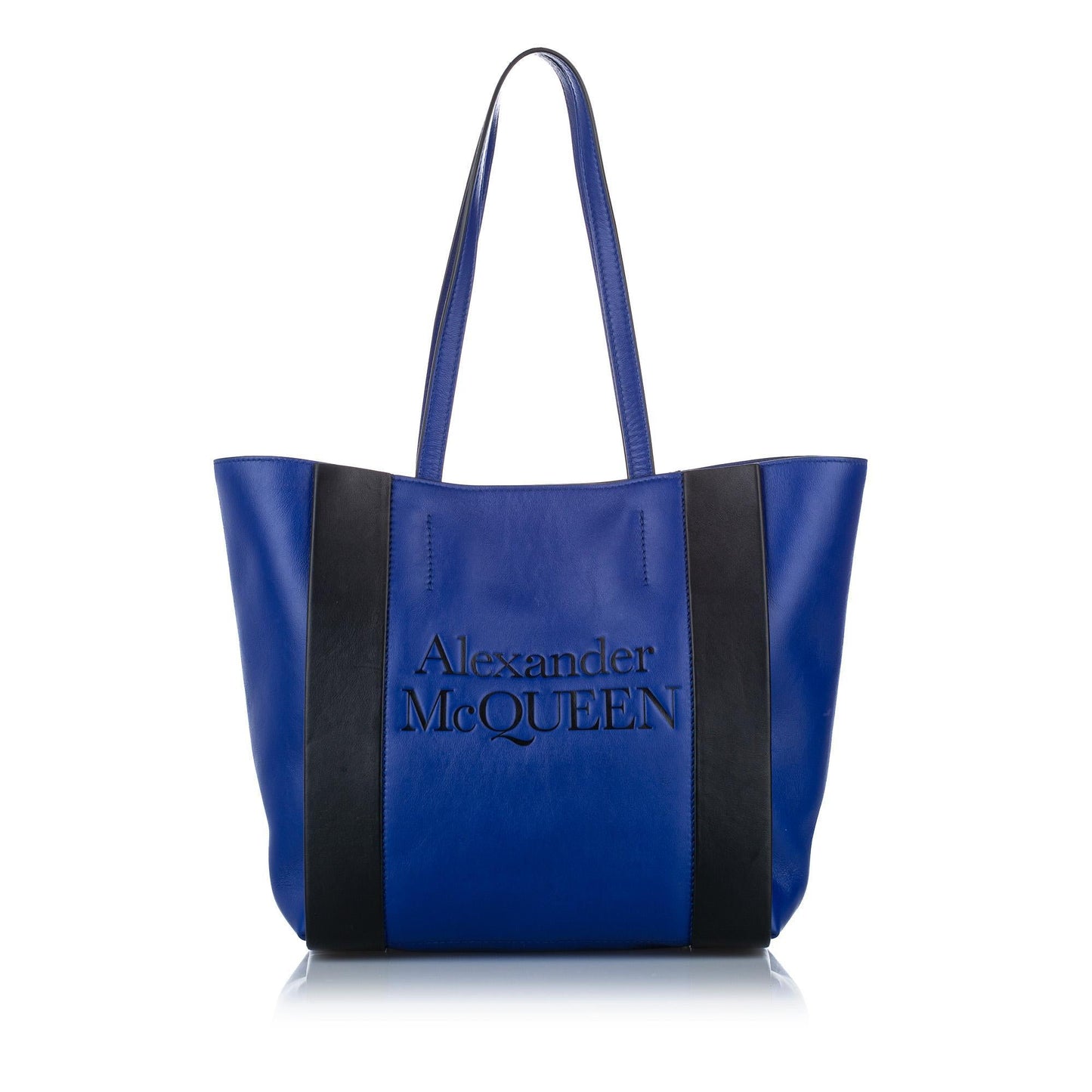 Alexander McQueen Logo Leather Tote Bag (SHG-19788)