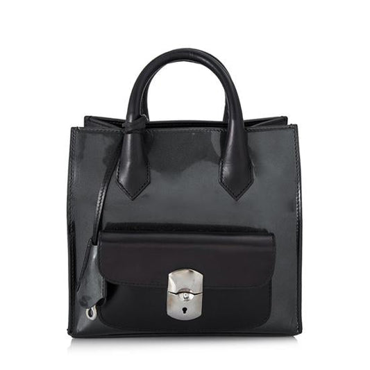 Balenciaga Calfskin Leather Padlock Mini All Afternoon Tote - FINAL SALE (SHF-10460)