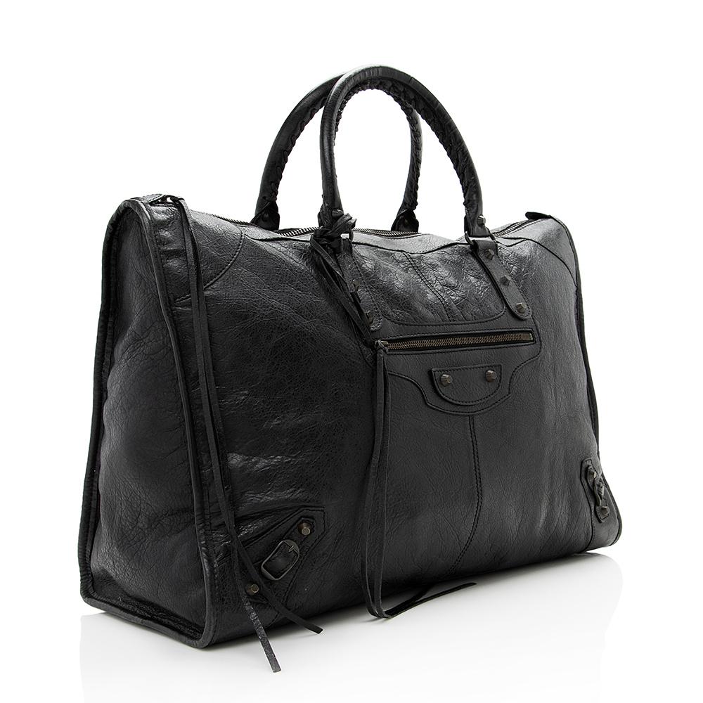 Balenciaga Calfskin Weekender Tote (SHF-14278)