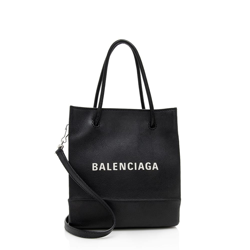 Balenciaga Grained Calfskin XXS Shopping Tote (SHF-12639)