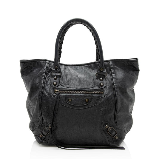 Balenciaga Lambskin Sunday S Tote (SHF-12206)