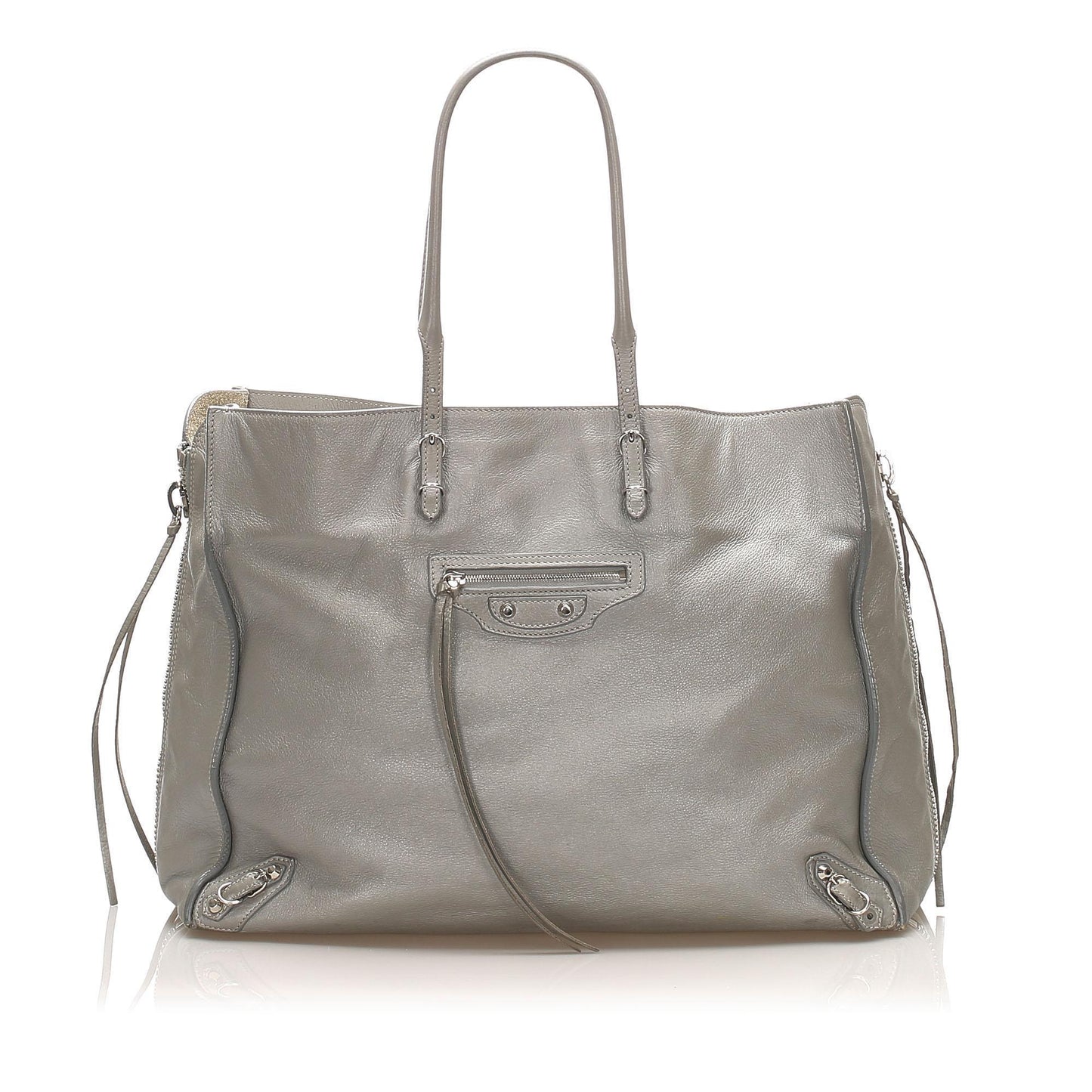 Balenciaga Papier A4 Leather Zip-Around Tote Bag (SHG-15558)