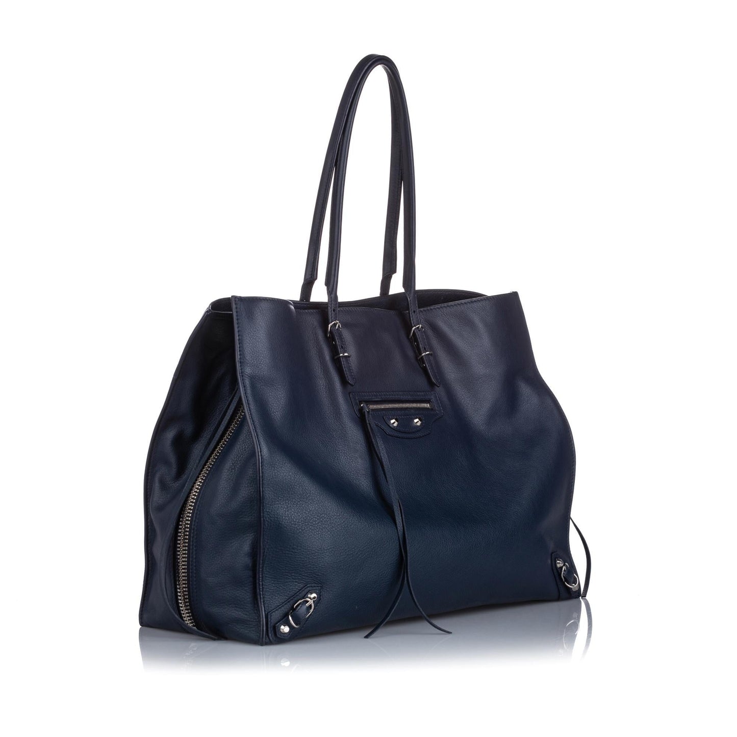 Balenciaga Leather Papier A4 Zip-Around Tote (SHG-10043)