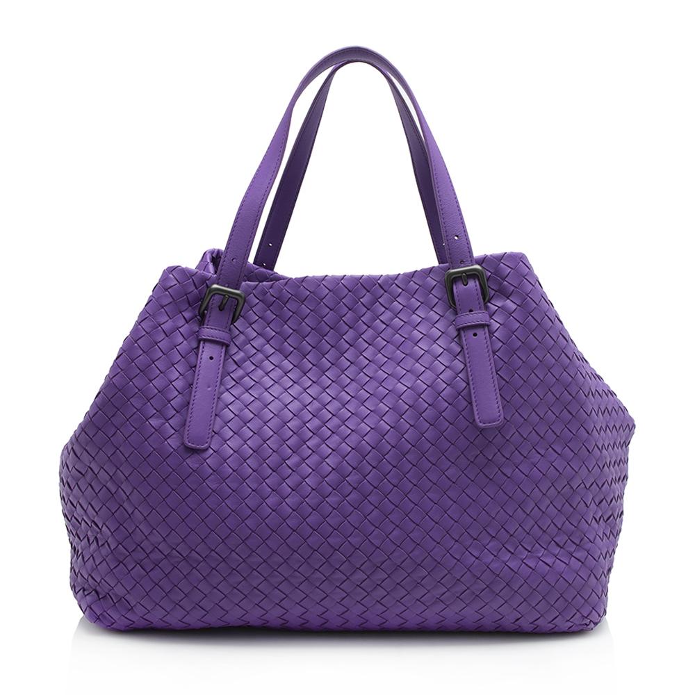 Bottega Veneta Intrecciato Nappa Cube Tote (SHF-11729)